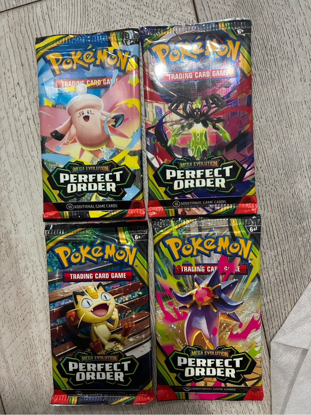Pokemon Perfect Order 4 Pack Art Set